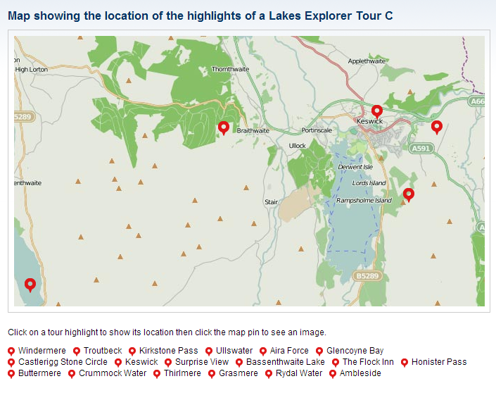 Lake District Tours Mapping