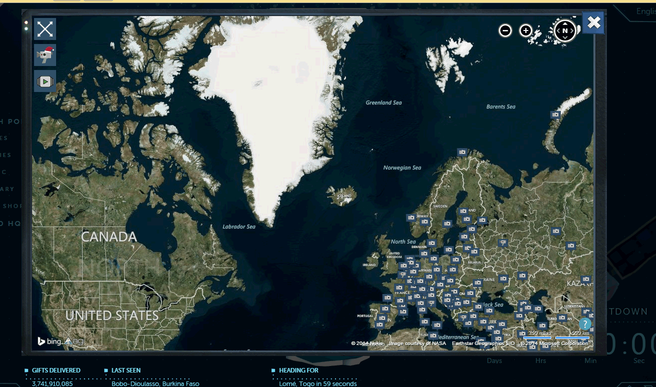 Santa Tracking - Norad