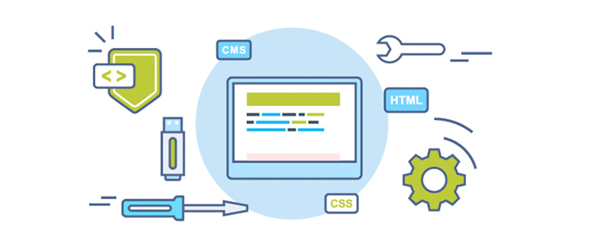 German eCommerce maintenance vector